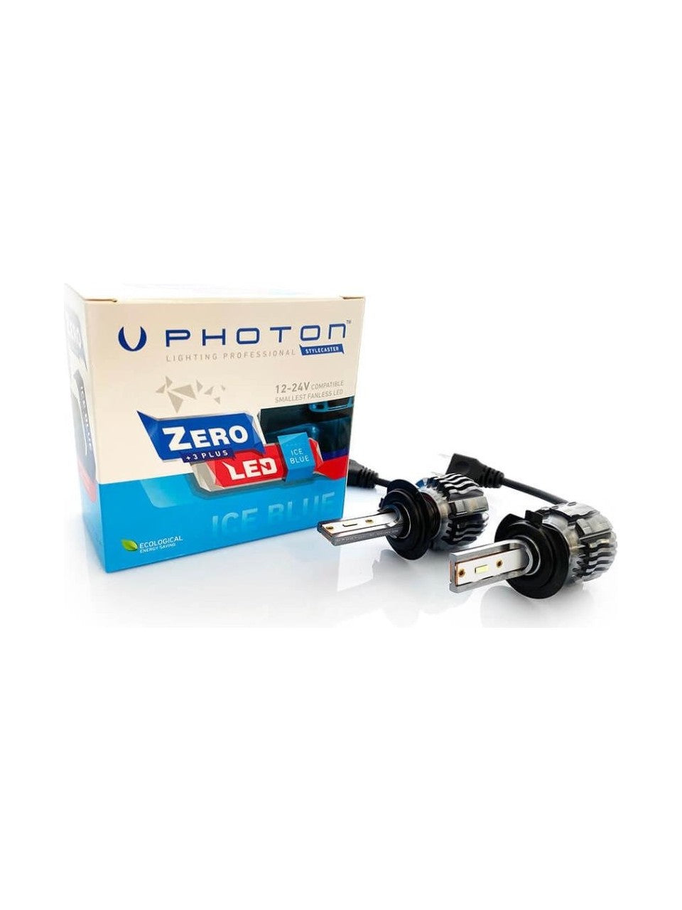 Photon Zero +3 Ice Blue LED Far Ampulü Serisi (8000K Ice Blue ) Fansız