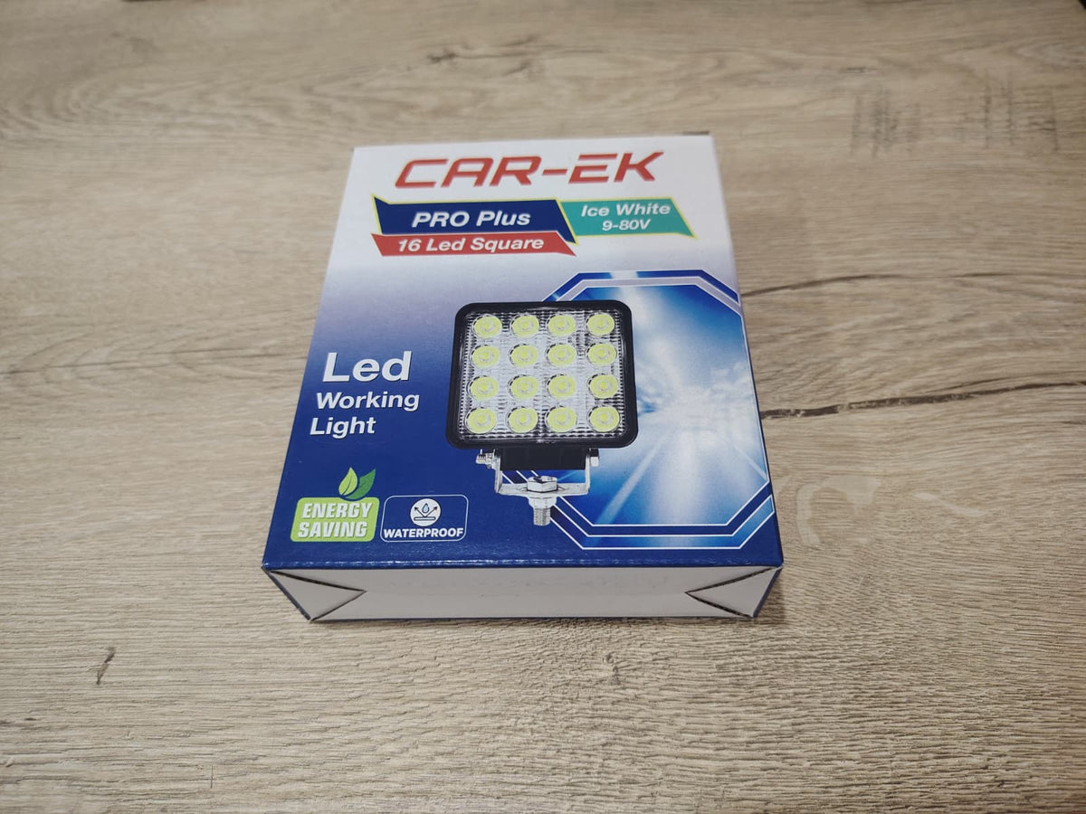 CAR-EK LED Kare Çalışma Lambası + 144 LED Canbus Ampul Seti (Süper Aydınlatma Paketi)
