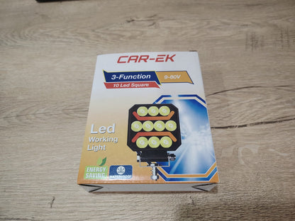 CAR-EK LED Kare Çalışma Lambası + 144 LED Canbus Ampul Seti (Süper Aydınlatma Paketi)